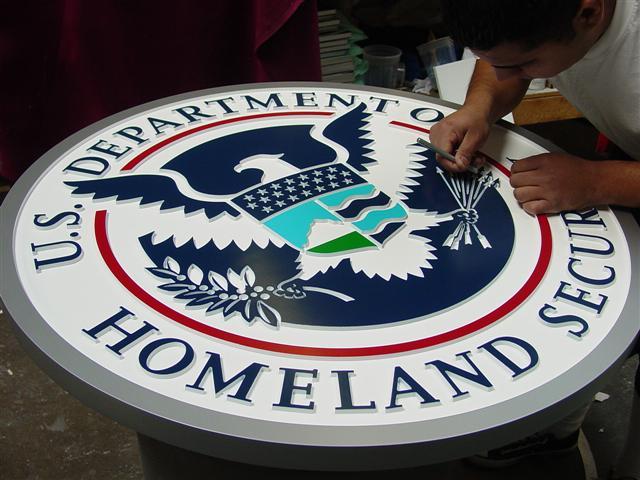 Department of Homeland Security Signage